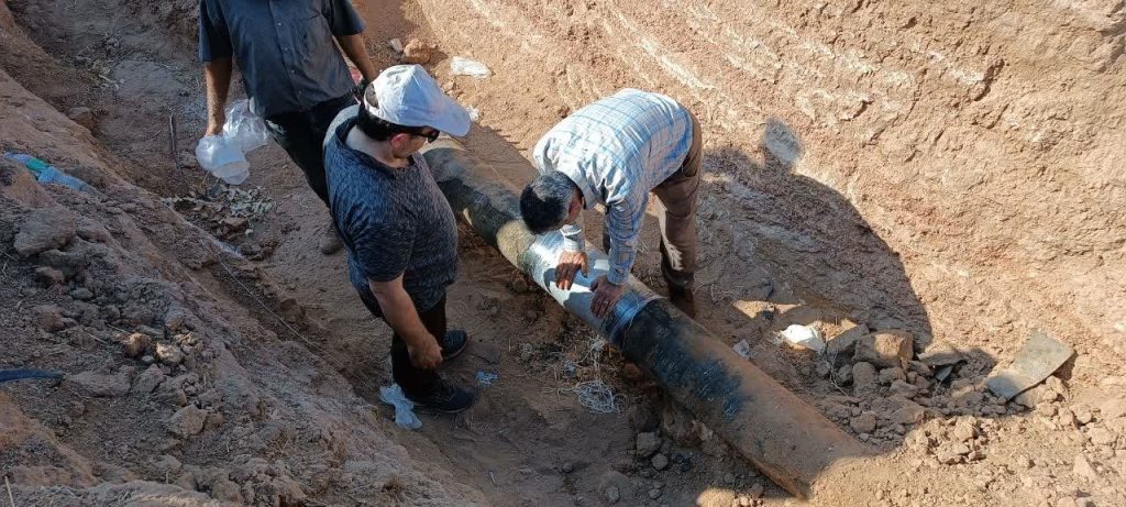 پروژه ترمیم خطوط لوله گاز استان ایلام