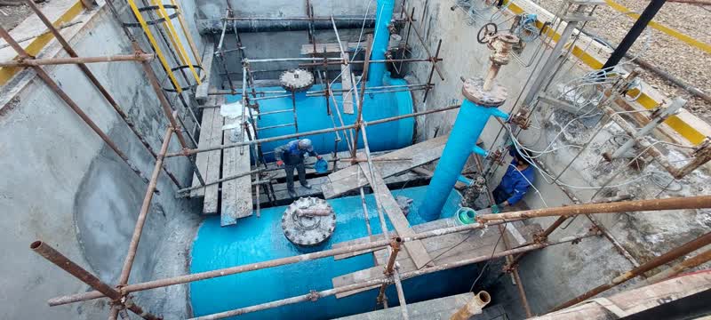 ترمیم خطوط لوله ۸۸ اینچ پتروشیمی مارون