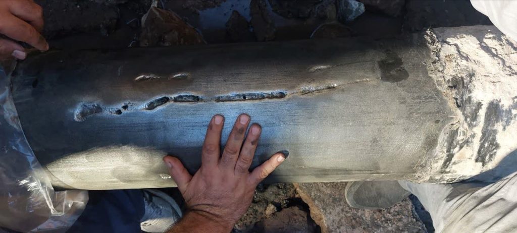 پروژه ترمیم خطوط لوله گاز شهرستان قصر شیرین